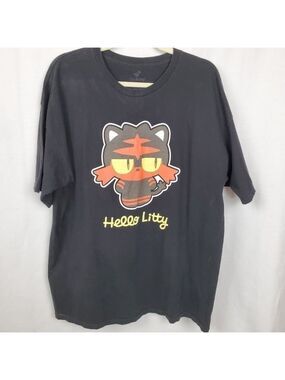 Hello Litty XL Pokémon Hello kitty mash up tshirt